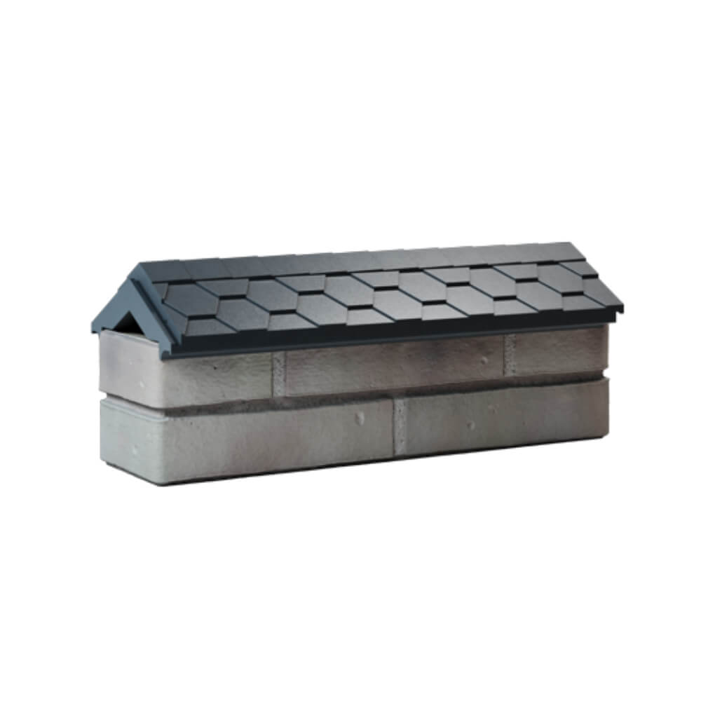 Парапет Zking Эверест Серый с посадкой на 0.5 кирпича (130мм) Реутов фото