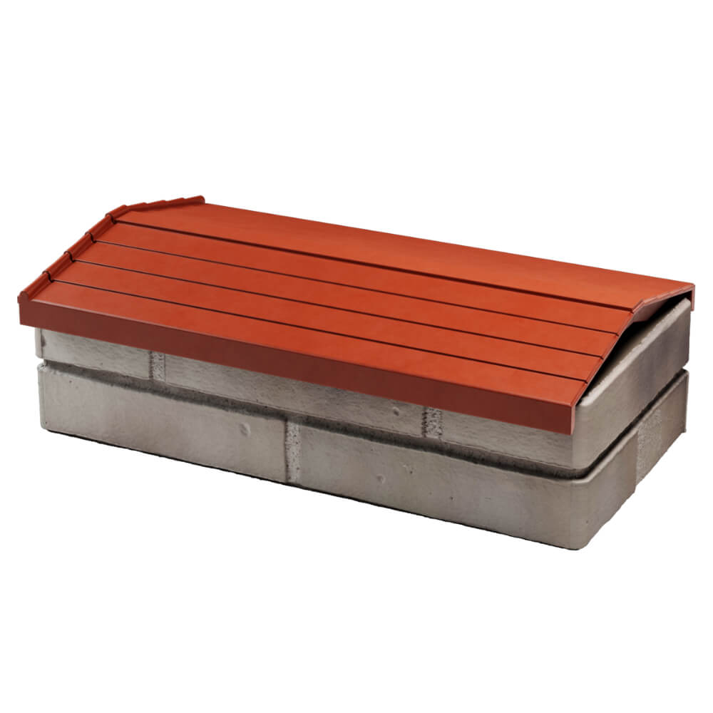 Парапет Zking Бона ХайТек Красный с посадкой на 1 кирпич (200/225/255мм) в Реутове фото