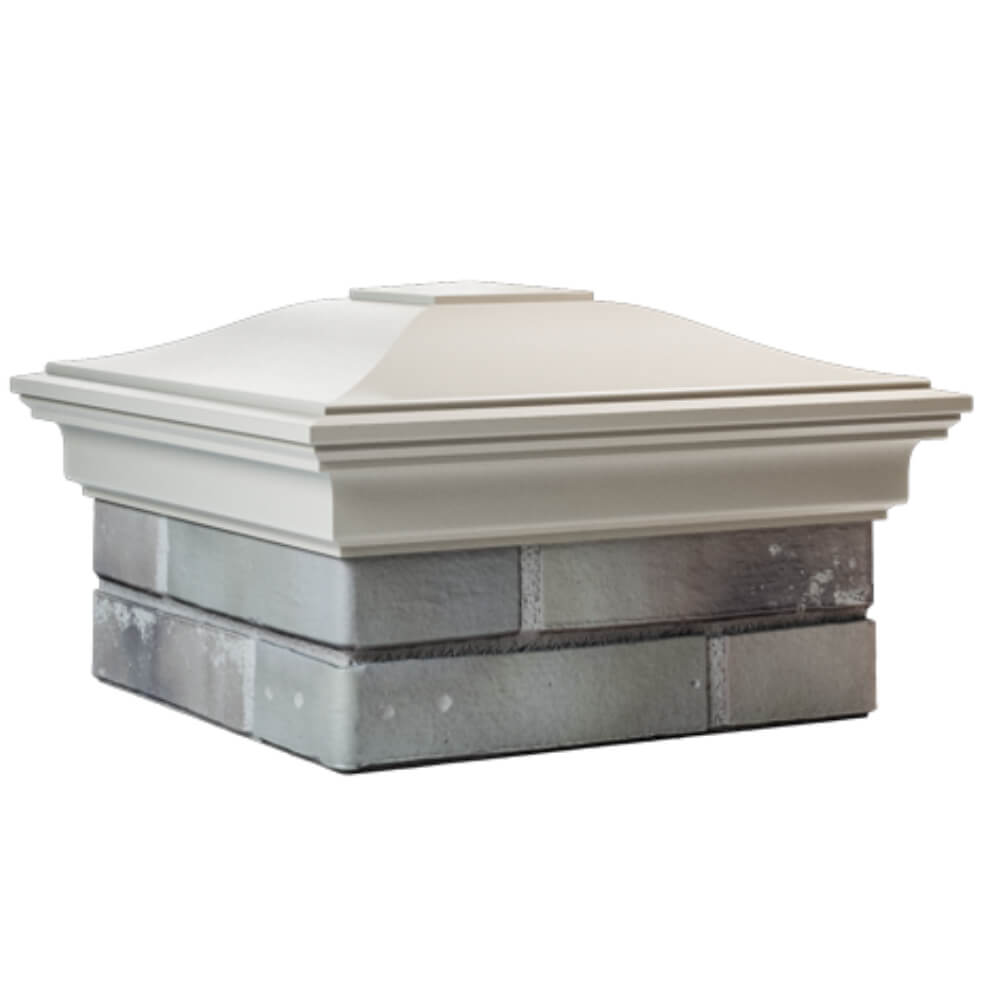 Колпак Zking Монблан Бежевый на столб 1.5х1.5 кирпича (385х385мм) в Реутове фото