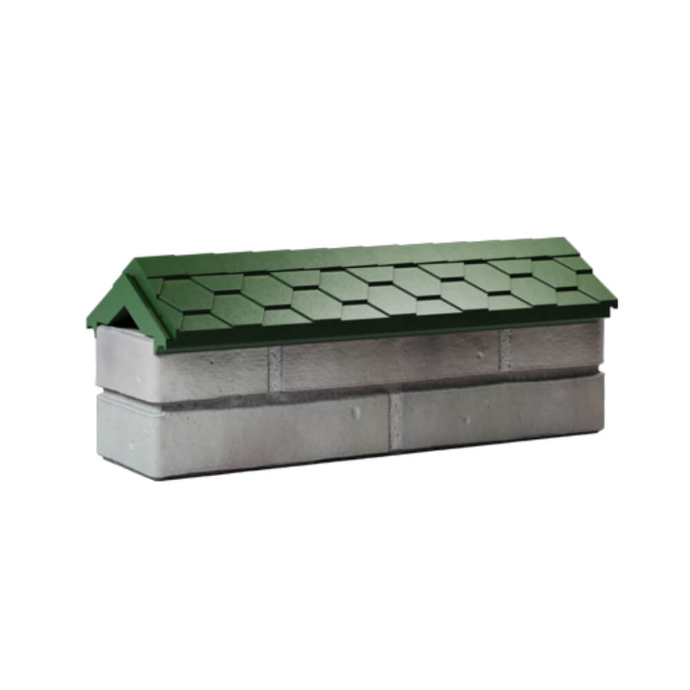 Парапет Zking Эверест Зеленый с посадкой на 0.5 кирпича (130мм) Реутов фото