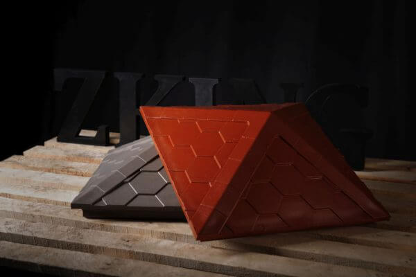 Колпак Zking Эверест Красный на столб 1.5х1.5 кирпича (390х390мм) в Реутове фото