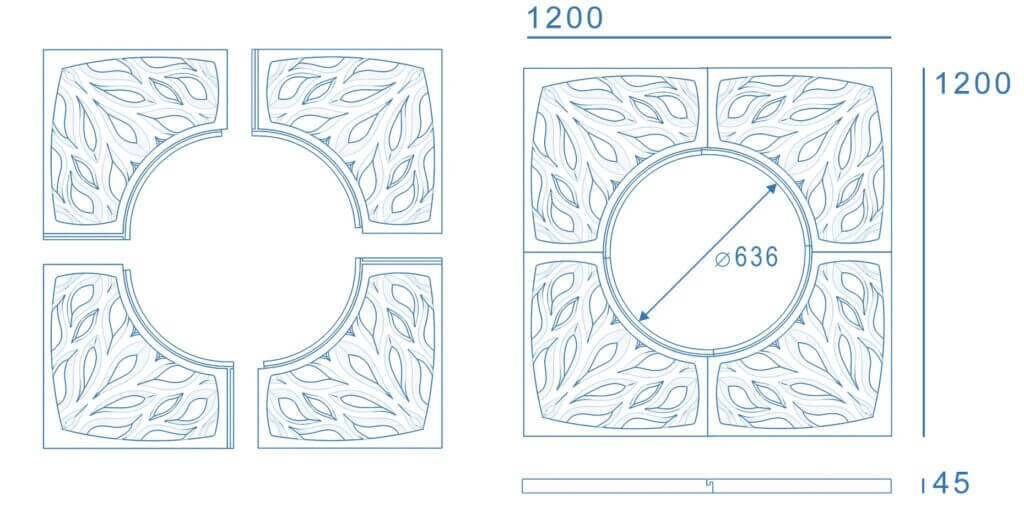 Приствольная решетка для дерева ZKING CRUST 1.2х1.2м Черная в Реутове фото