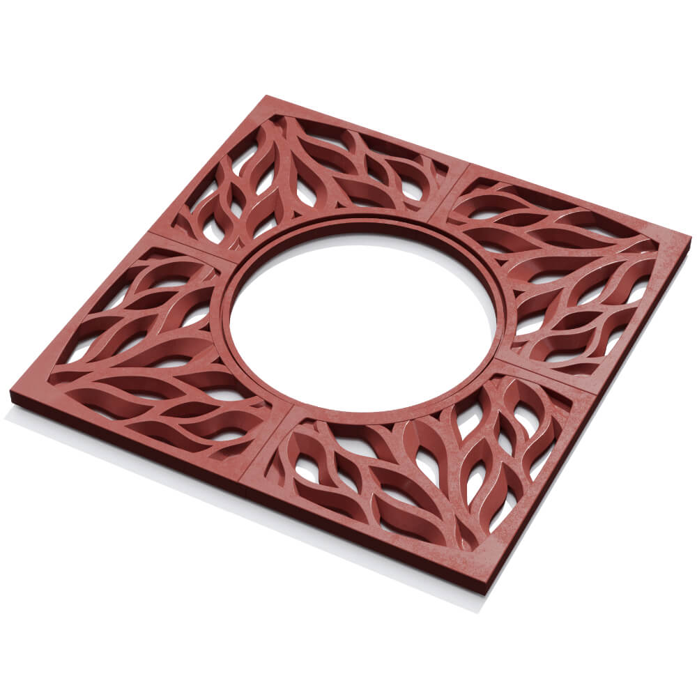 Приствольная решетка для дерева ZKING CRUST 1.2х1.2м Красная в Реутове фото