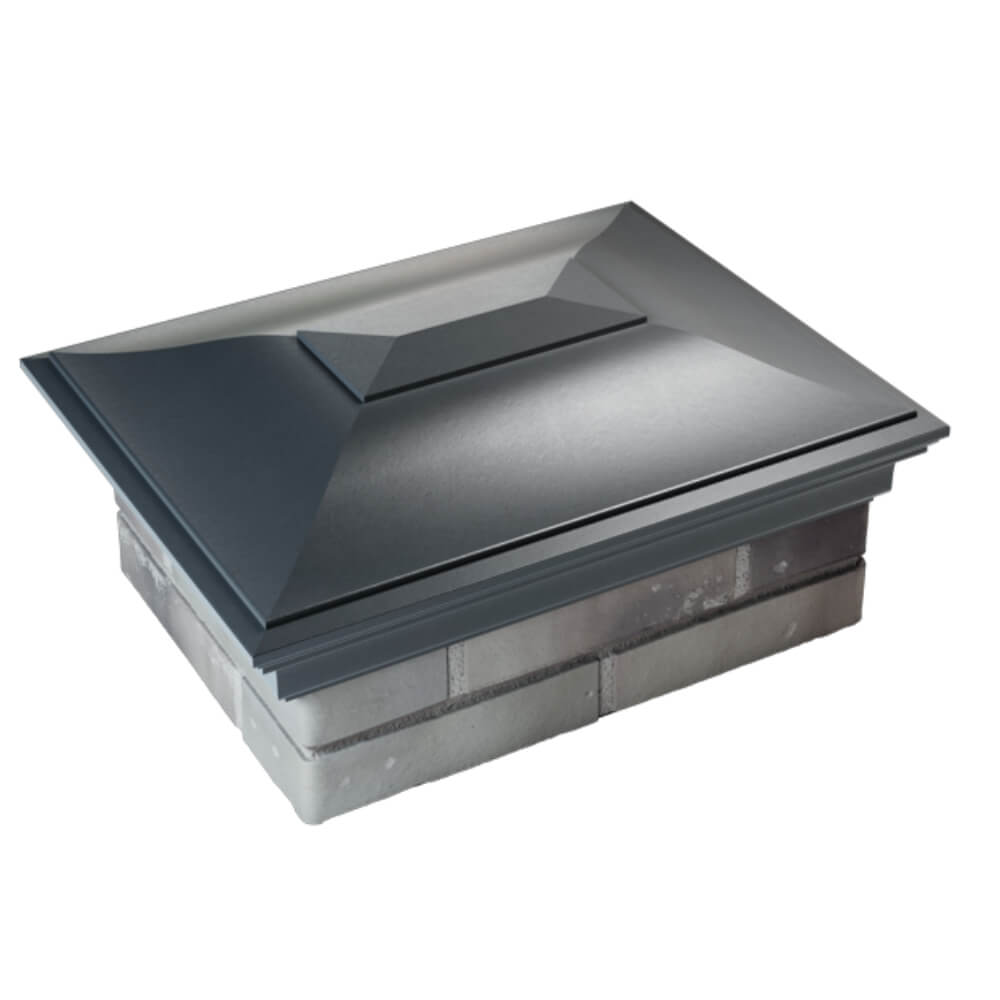 Колпак Zking Монблан Серый на столб 2х1.5 кирпича (515х385мм) Реутов фото