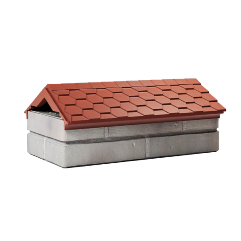 Парапет Zking Эверест Красный с посадкой на 1 кирпич (200/225/255мм) Реутов фото