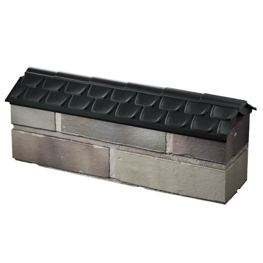 Парапет Zking Эльбрус Черный с посадкой на 0.5 кирпича (130мм) в Реутове фото