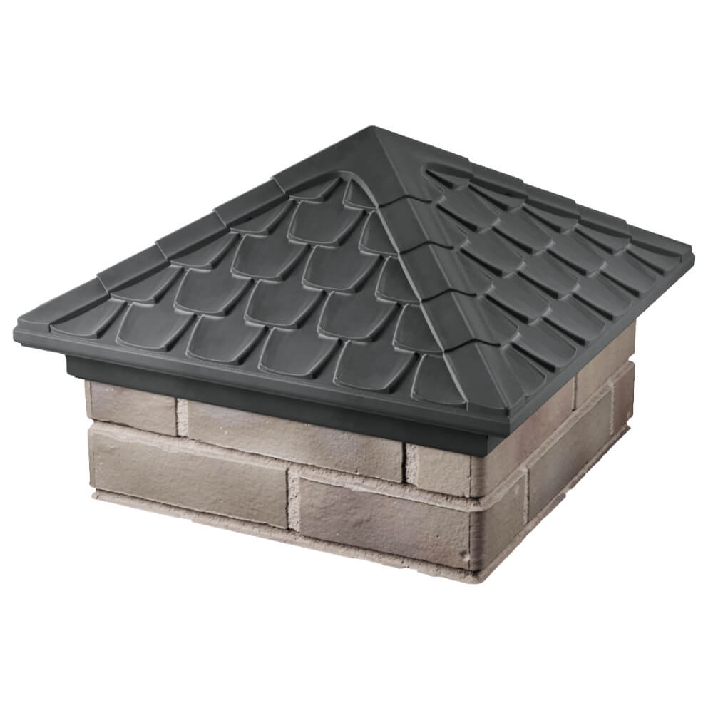 Колпак Zking Эльбрус Серый на столб 1.5х1.5 кирпича (385х385мм) в Реутове фото