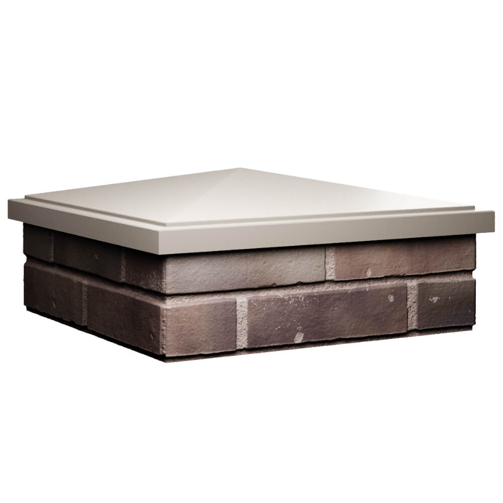 Колпак Zking БонаМоно Бежевый на столб 2х2 кирпича (515х515, 530х530мм) в Реутове фото