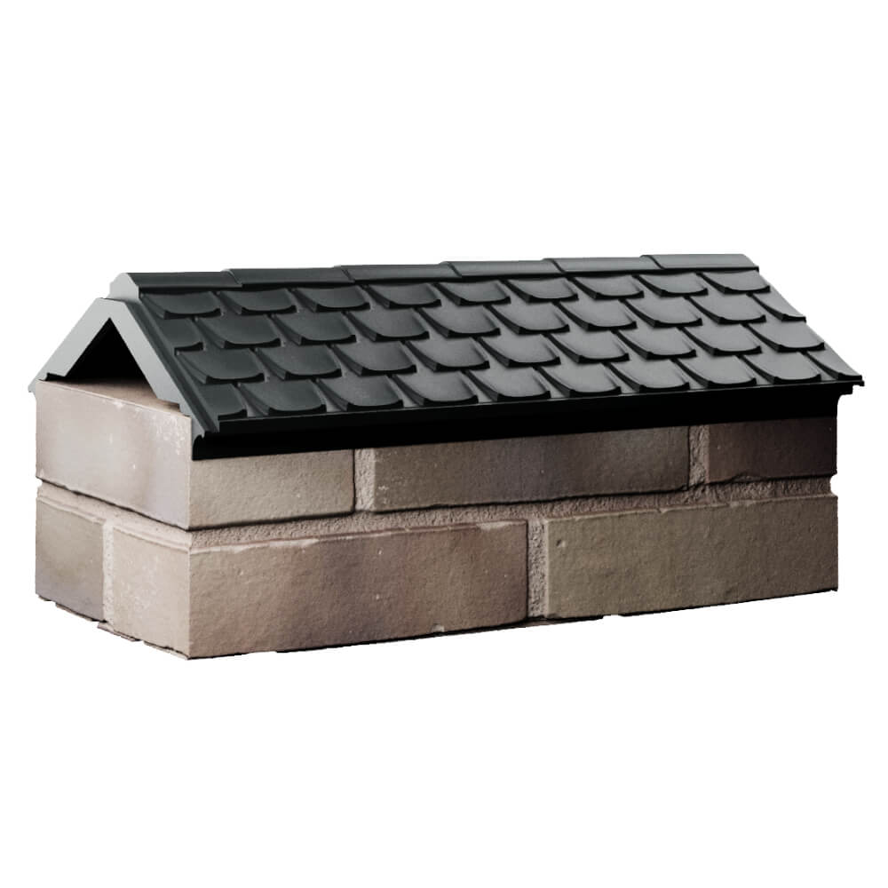 Парапет Zking Эльбрус Черный с посадкой на 1 кирпич (255мм) Реутов фото