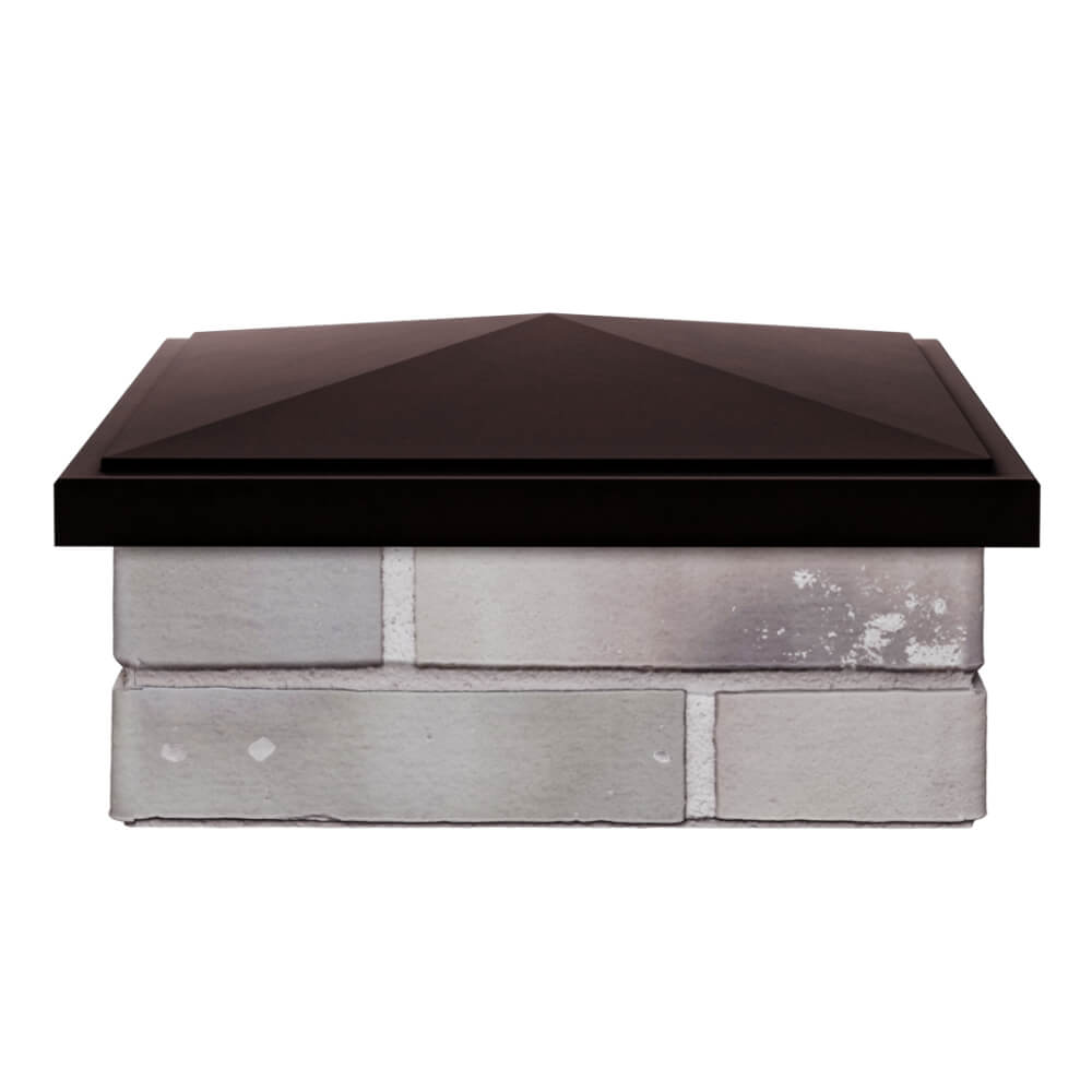 Колпак Zking БонаМоно Коричневый на столб 1.5х1.5 кирпича (385х385, 400х400мм) Реутов фото