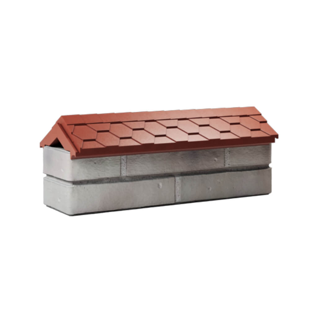 Парапет Zking Эверест Красный с посадкой на 0.5 кирпича (130мм) Реутов фото