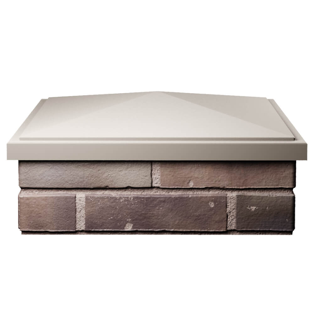 Колпак Zking БонаМоно Бежевый на столб 2х2 кирпича (515х515, 530х530мм) Реутов фото
