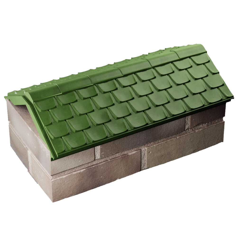 Парапет Zking Эльбрус Зеленый с посадкой на 1 кирпич (255мм) в Реутове фото