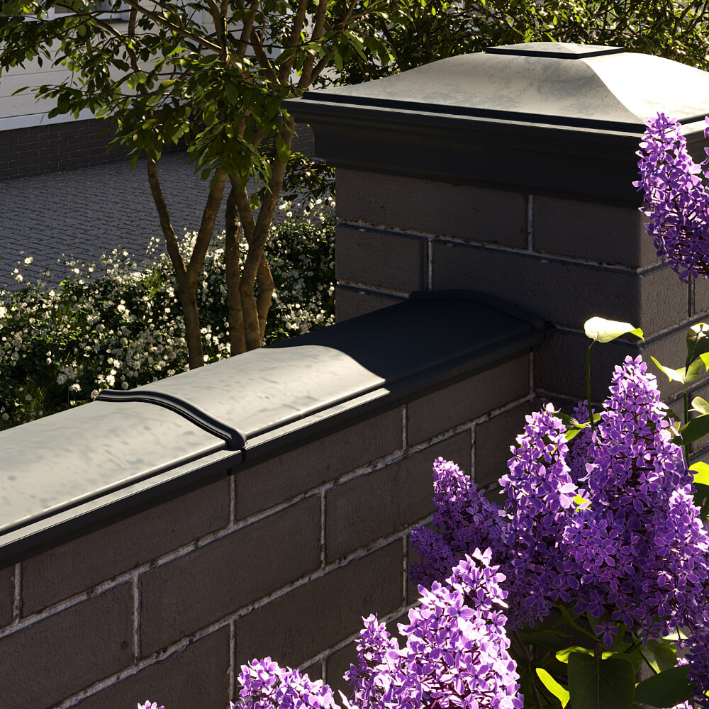 Парапет Zking Монблан Черный посадка на 0.5 кирпича (130мм) в Реутове фото