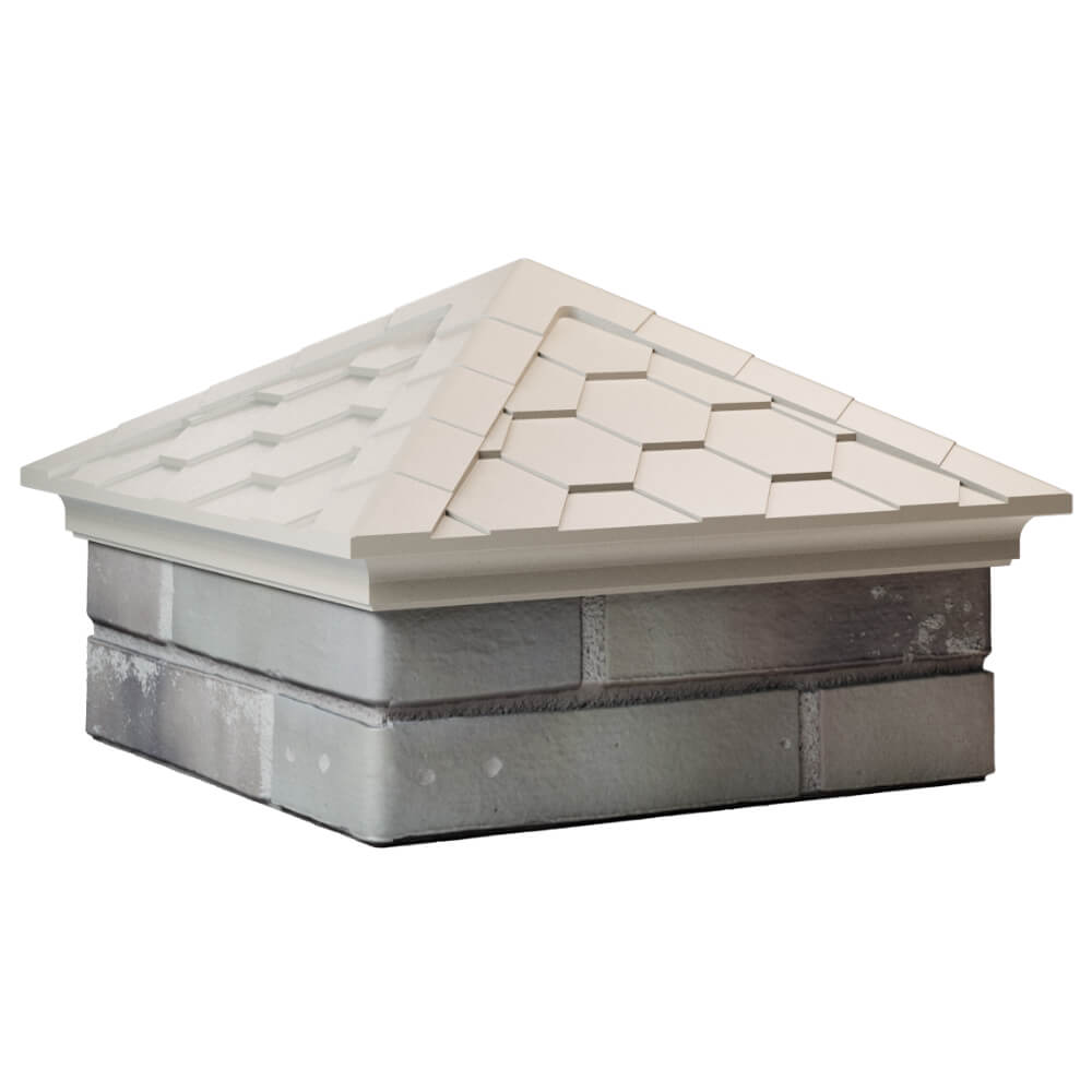 Колпак Zking Эверест Бежевый на столб 1.5х1.5 кирпича (390х390мм) в Реутове фото