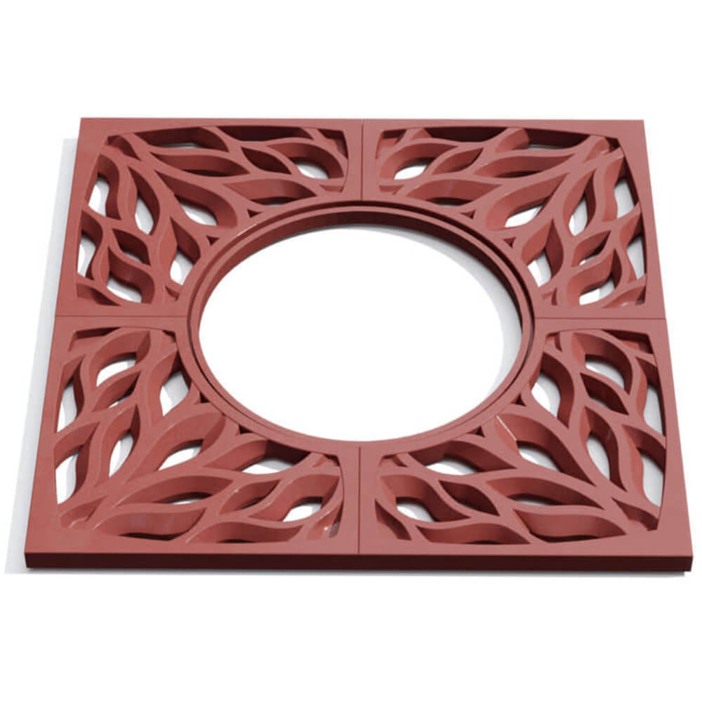 Приствольная решетка для дерева ZKING CRUST 1.2х1.2м Красная Реутов фото