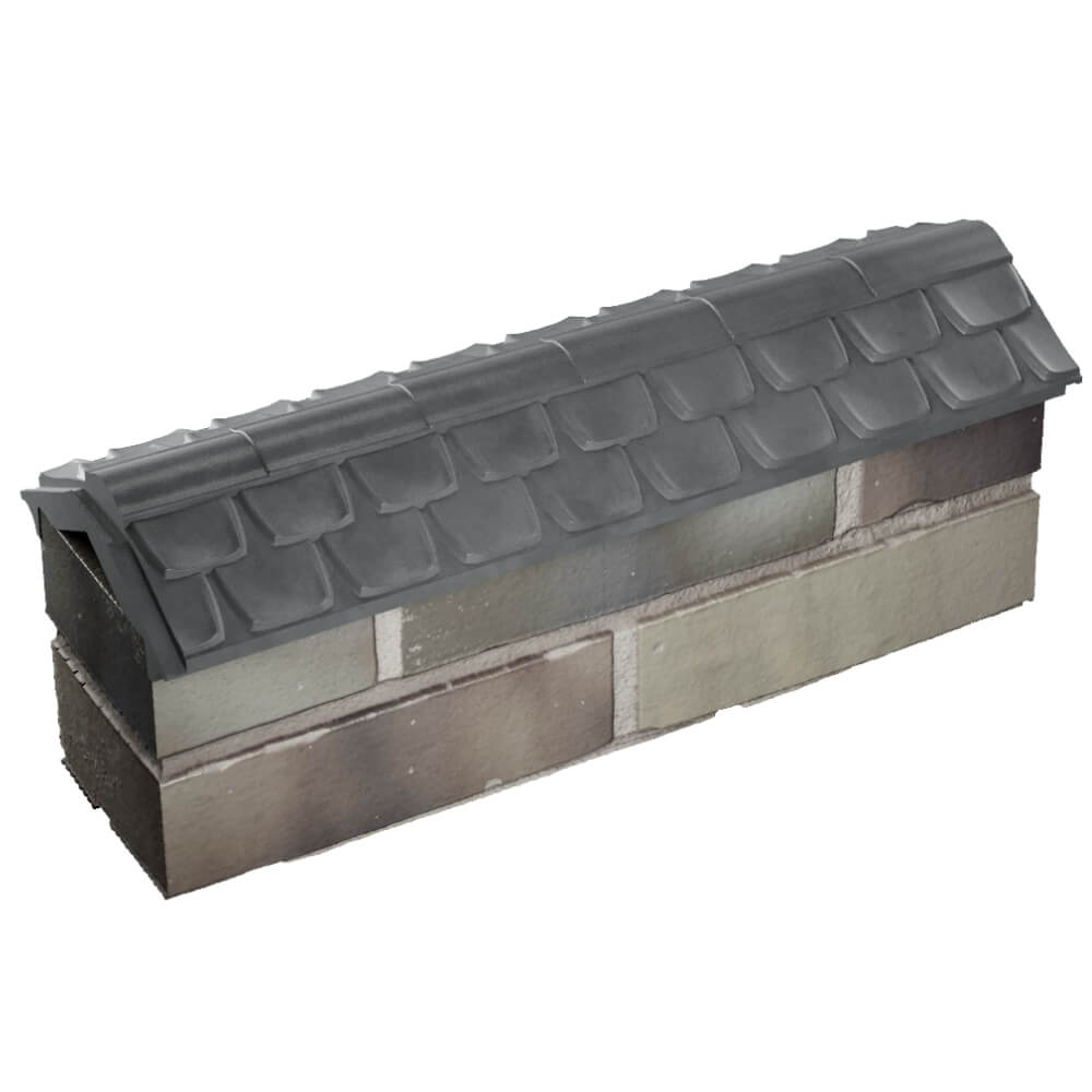 Парапет Zking Эльбрус Серый с посадкой на 0.5 кирпича (130мм) в Реутове фото