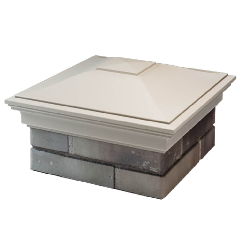 Колпак Zking Монблан Бежевый на столб 1.5х1.5 кирпича (385х385мм) в Реутове фото