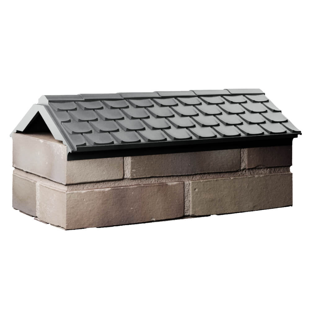 Парапет Zking Эльбрус Серый с посадкой на 1 кирпич (255мм) Реутов фото