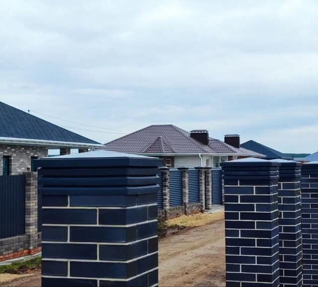 Колпак Zking Бона ХайТек Серый на столб 1.5х1.5 кирпича (385х385мм) в Реутове фото