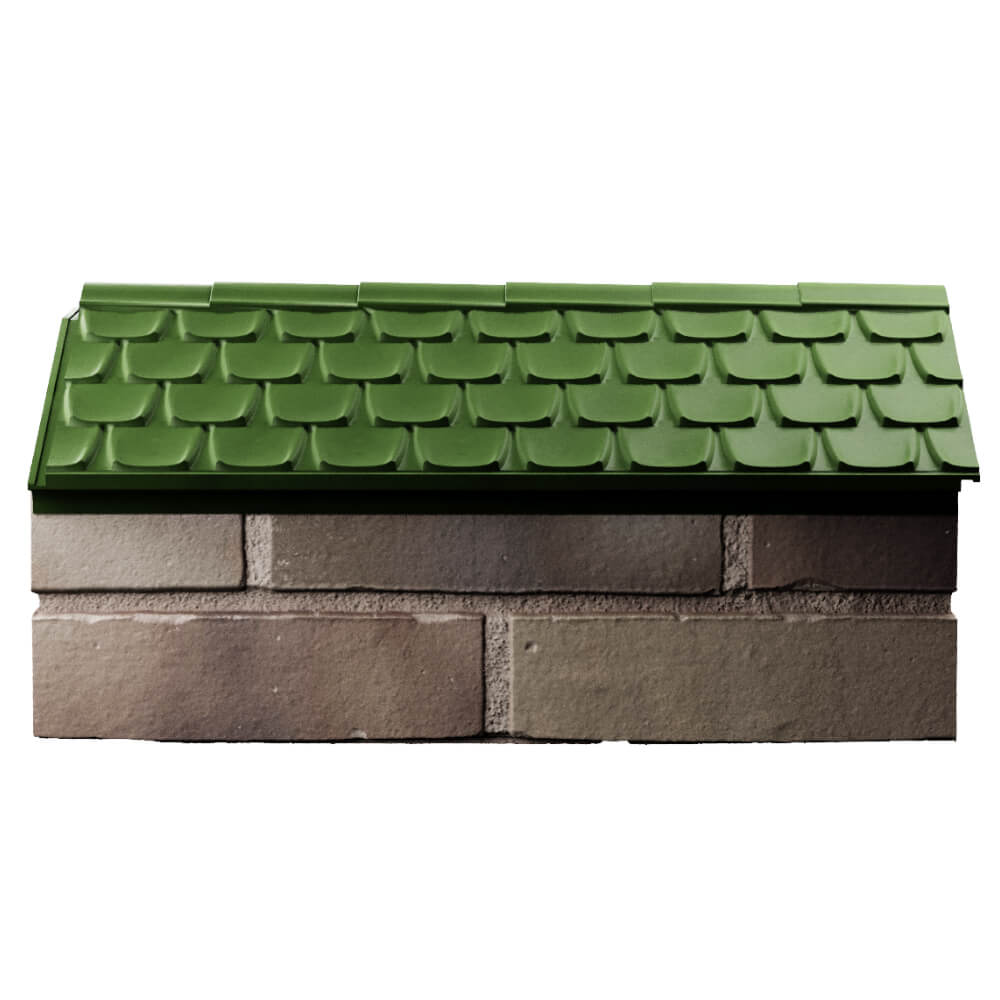 Парапет Zking Эльбрус Зеленый с посадкой на 1 кирпич (255мм) в Реутове фото