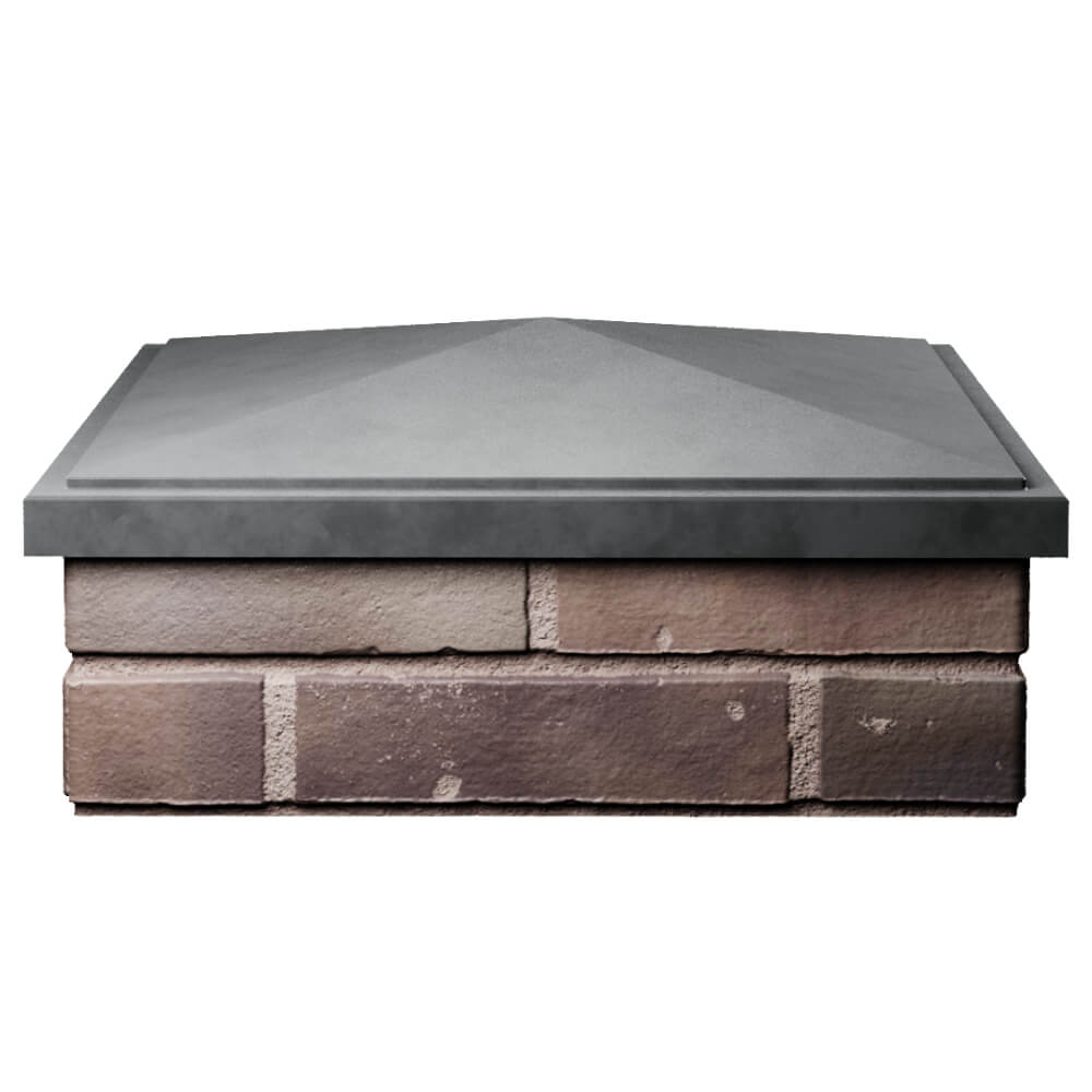 Колпак Zking БонаМоно Серый на столб 2х2 кирпича (515х515, 530х530мм) Реутов фото