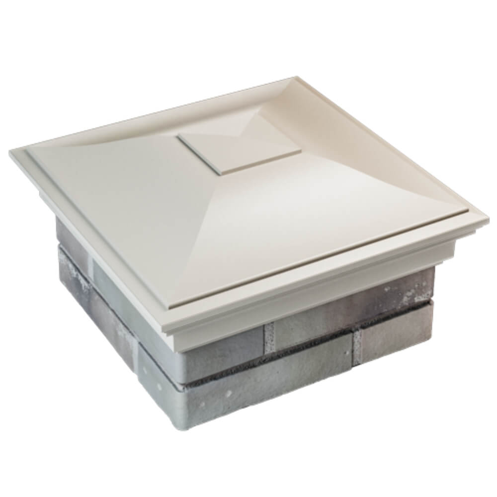 Колпак Zking Монблан Бежевый на столб 1.5х1.5 кирпича (385х385мм) в Реутове фото