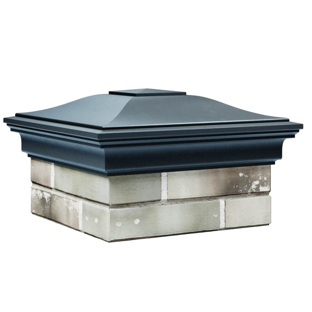 Колпак Zking Монблан Серый на столб 1.5х1.5 кирпича (385х385мм) в Реутове фото