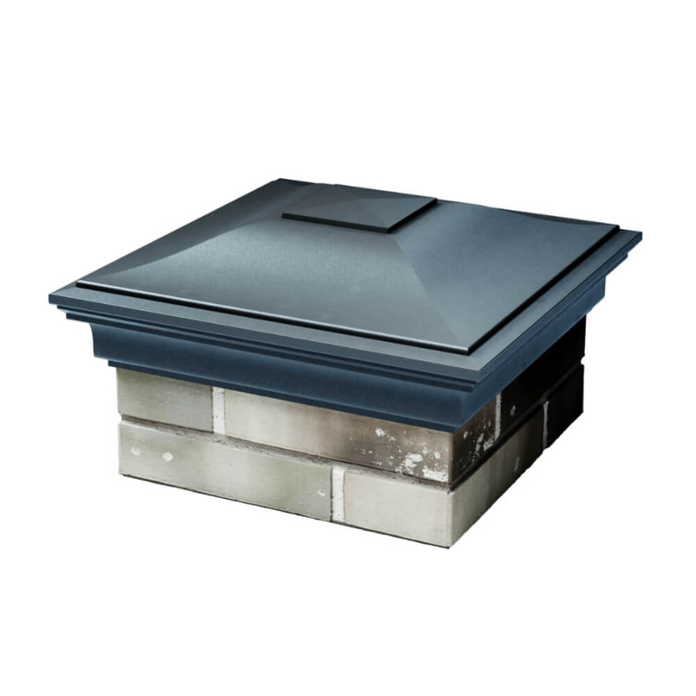 Колпак Zking Монблан Серый на столб 1.5х1.5 еврокирпича 0.7НФ (355х355мм) в Реутове фото