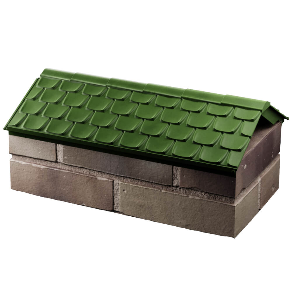 Парапет Zking Эльбрус Зеленый с посадкой на 1 кирпич (255мм) в Реутове фото