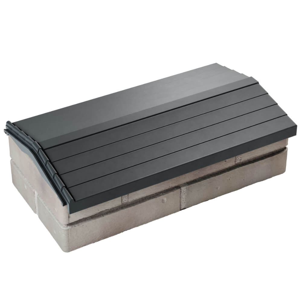 Парапет Zking Бона ХайТек Серый с посадкой на 1 кирпич (200/225/255мм) в Реутове фото