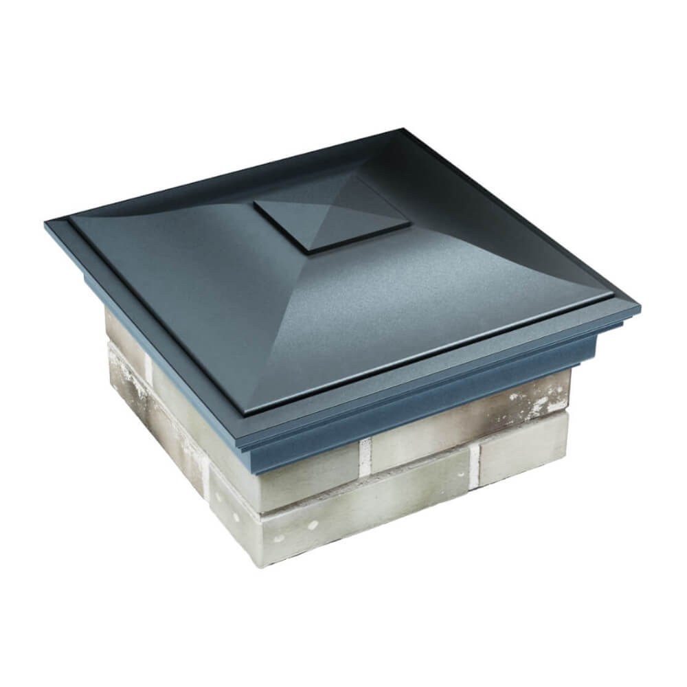 Колпак Zking Монблан Серый на столб 1.5х1.5 еврокирпича 0.7НФ (355х355мм) в Реутове фото