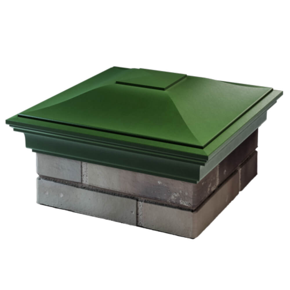 Колпак Zking Монблан Зеленый на столб 1.5х1.5 кирпича (385х385мм) в Реутове фото