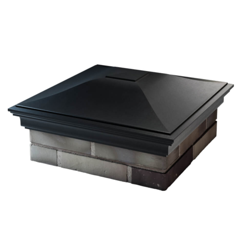 Колпак Zking Монблан Черный на столб 2х2 кирпича (515х515мм) в Реутове фото