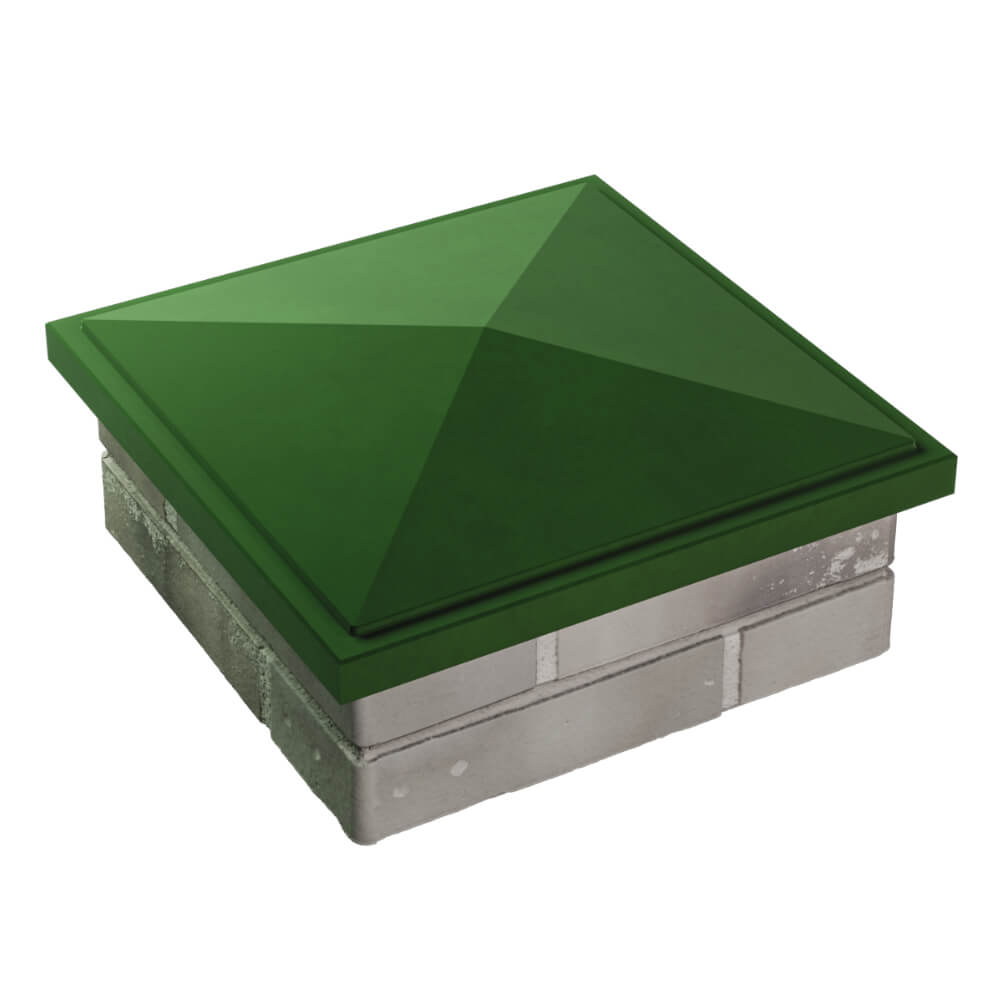 Колпак Zking БонаМоно Зеленый на столб 1.5х1.5 кирпича (385х385, 400х400мм) в Реутове фото