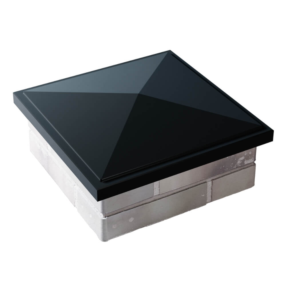 Колпак Zking БонаМоно Черный на столб 1.5х1.5 кирпича (385х385, 400х400мм) в Реутове фото