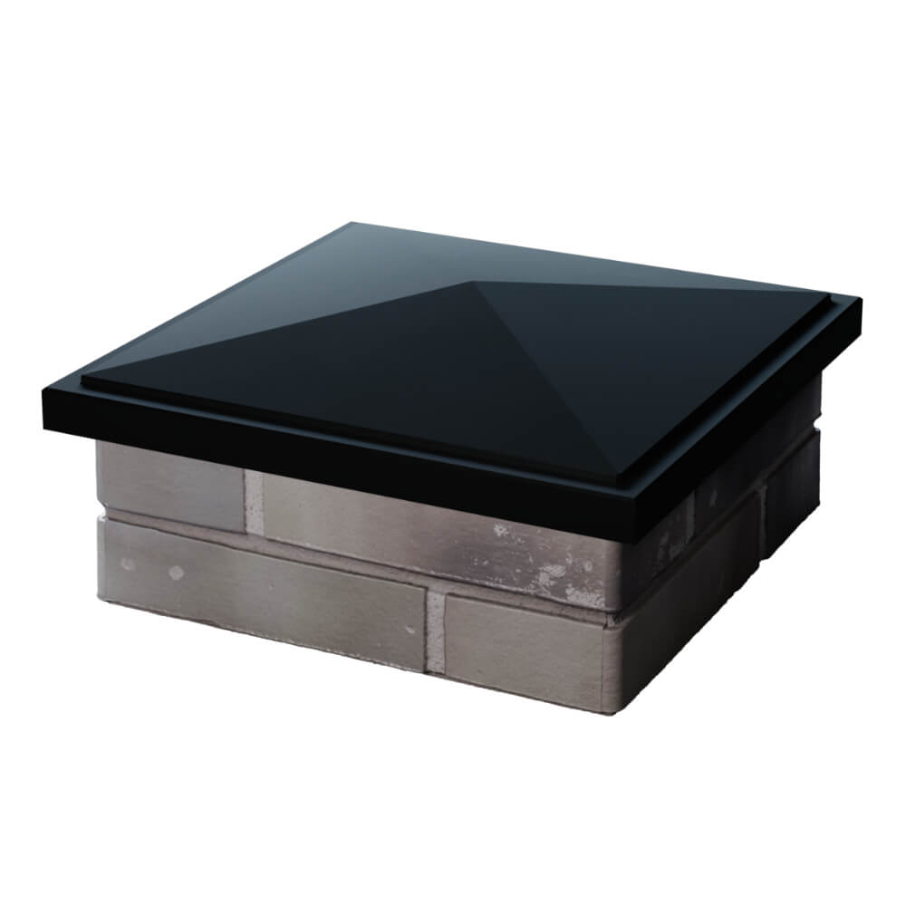 Колпак Zking БонаМоно Черный на столб 1.5х1.5 кирпича (385х385, 400х400мм) в Реутове фото