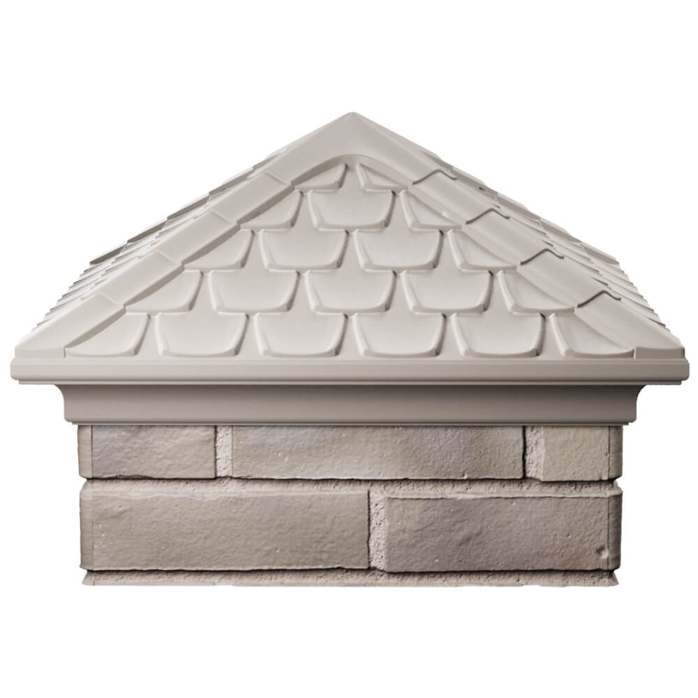 Колпак Zking Эльбрус Бежевый на столб 1.5х1.5 кирпича (385х385мм) Реутов фото