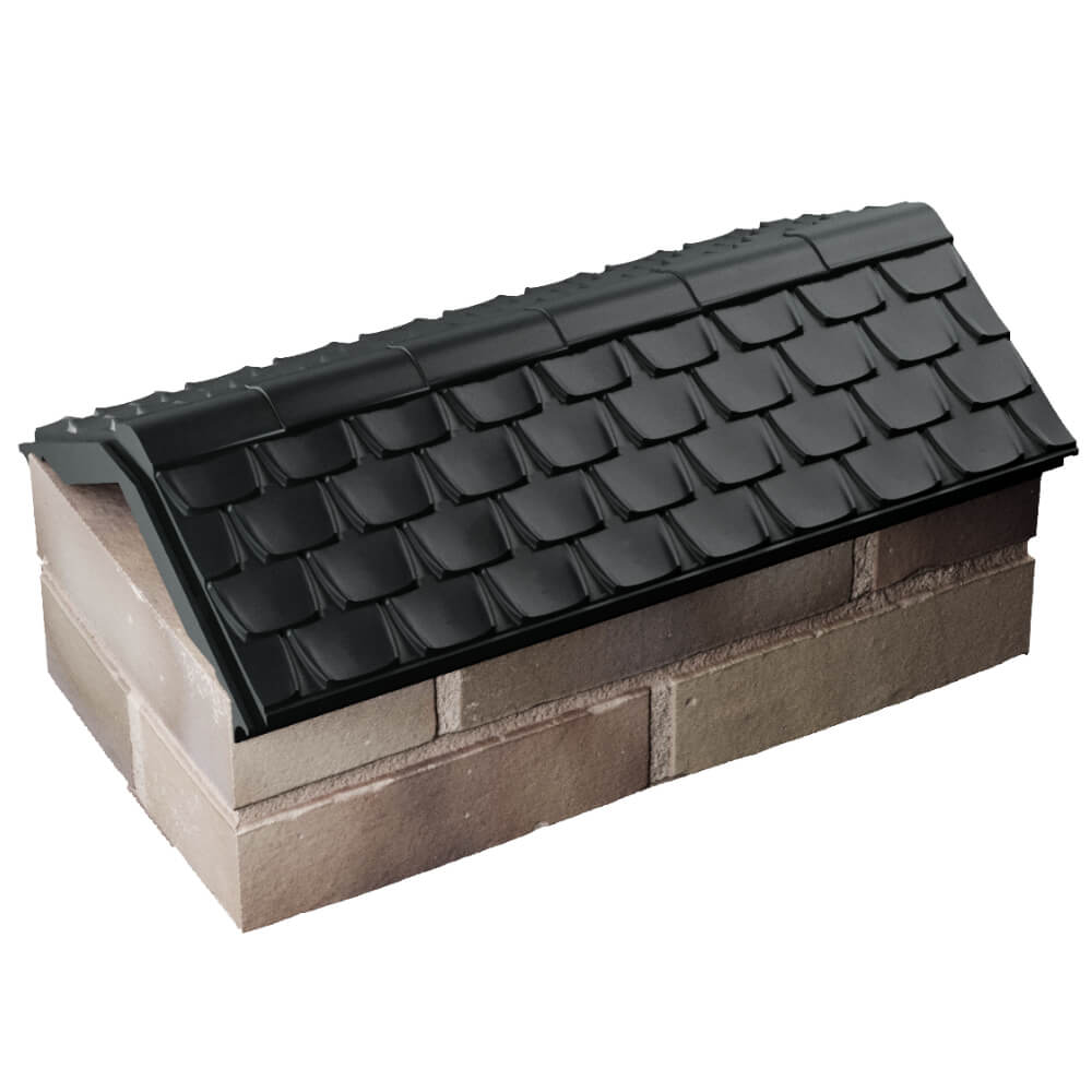 Парапет Zking Эльбрус Черный с посадкой на 1 кирпич (255мм) в Реутове фото