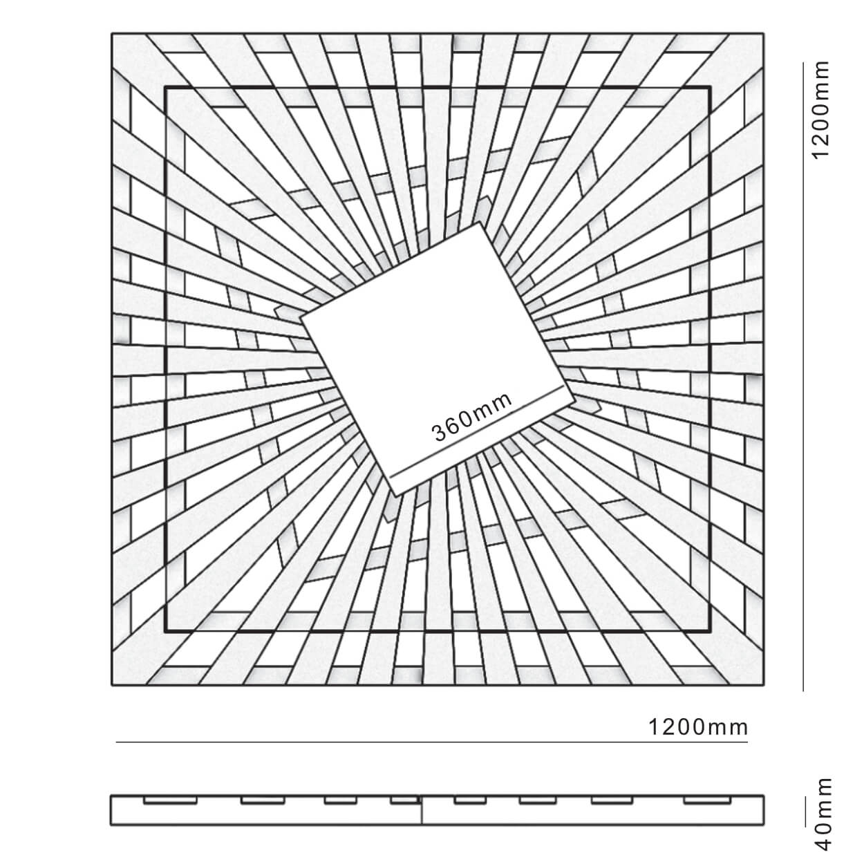 Приствольная решетка для дерева ZKING ATMOSPHERE 1.2х1.2м Черная в Реутове фото