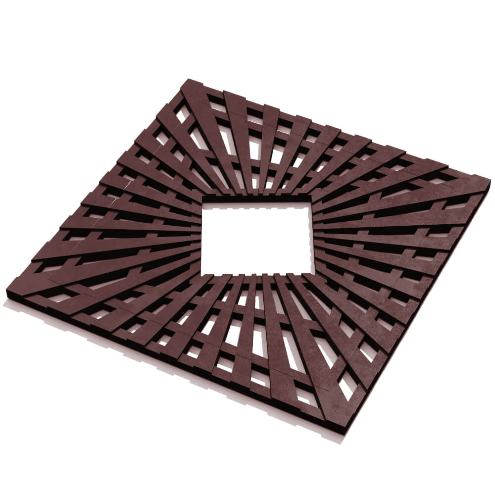 Приствольная решетка для дерева ZKING ATMOSPHERE 1.2х1.2м Коричневая в Реутове фото