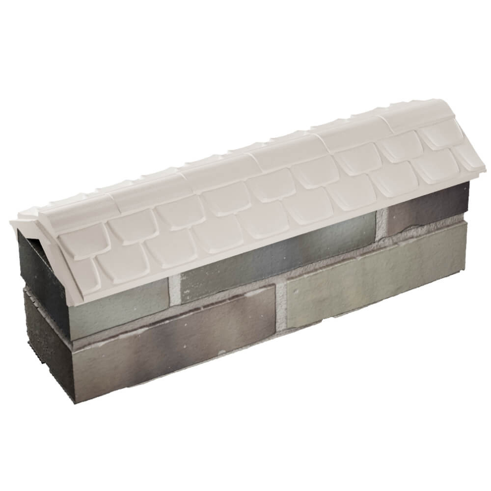 Парапет Zking Эльбрус Бежевый с посадкой на 0.5 кирпича (130мм) в Реутове фото