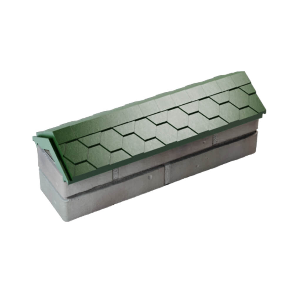 Парапет Zking Эверест Зеленый с посадкой на 0.5 кирпича (130мм) в Реутове фото