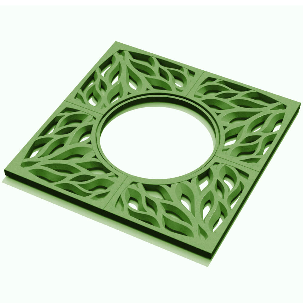 Приствольная решетка для дерева ZKING CRUST 1.2х1.2м Зеленая в Реутове фото