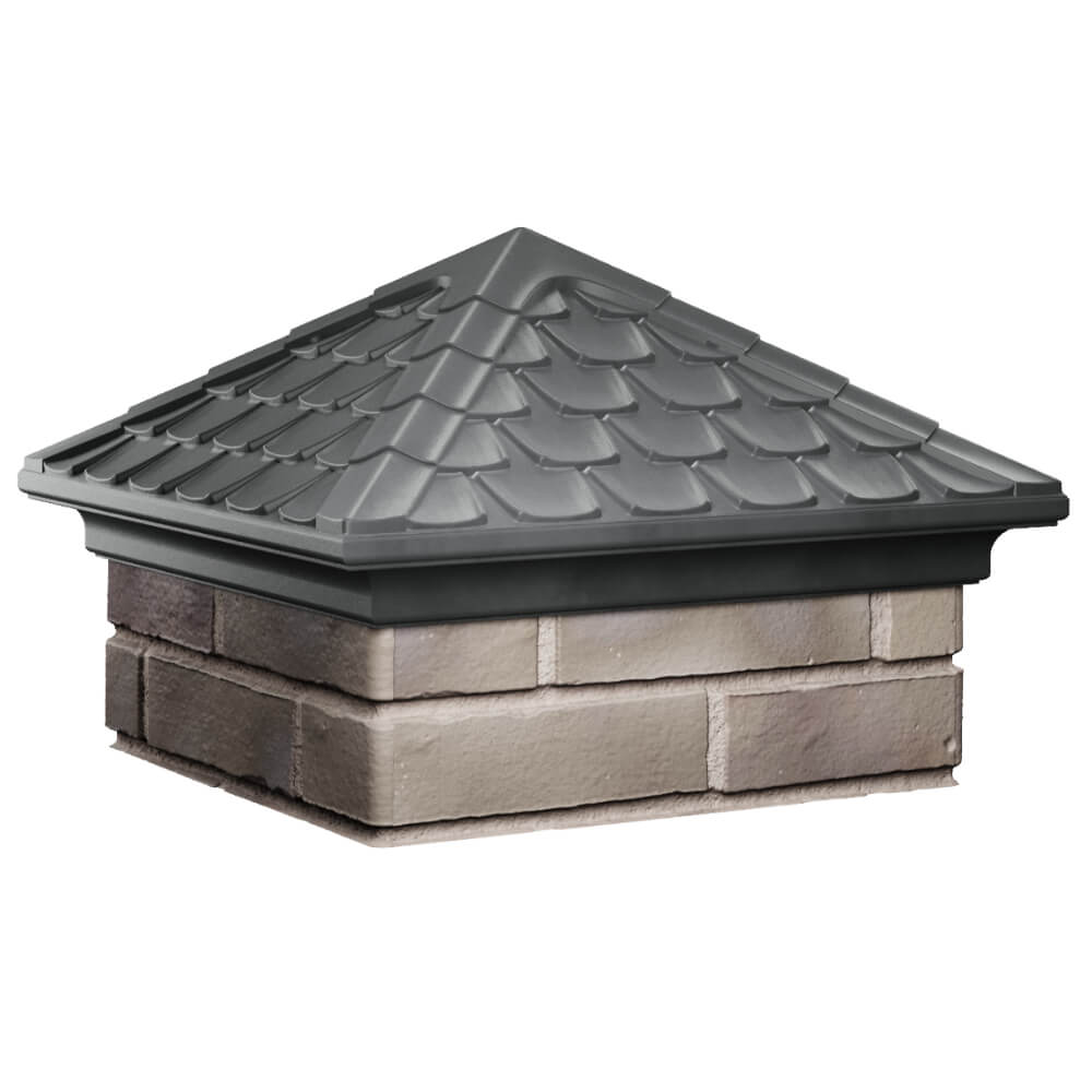 Колпак Zking Эльбрус Серый на столб 1.5х1.5 кирпича (385х385мм) в Реутове фото