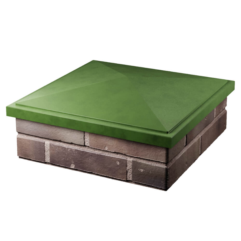 Колпак Zking БонаМоно Зеленый на столб 2х2 кирпича (515х515, 530х530мм) в Реутове фото