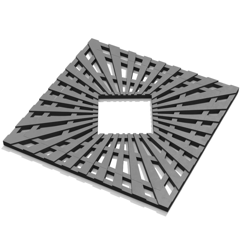 Приствольная решетка для дерева ZKING ATMOSPHERE 1.2х1.2м Серая в Реутове фото