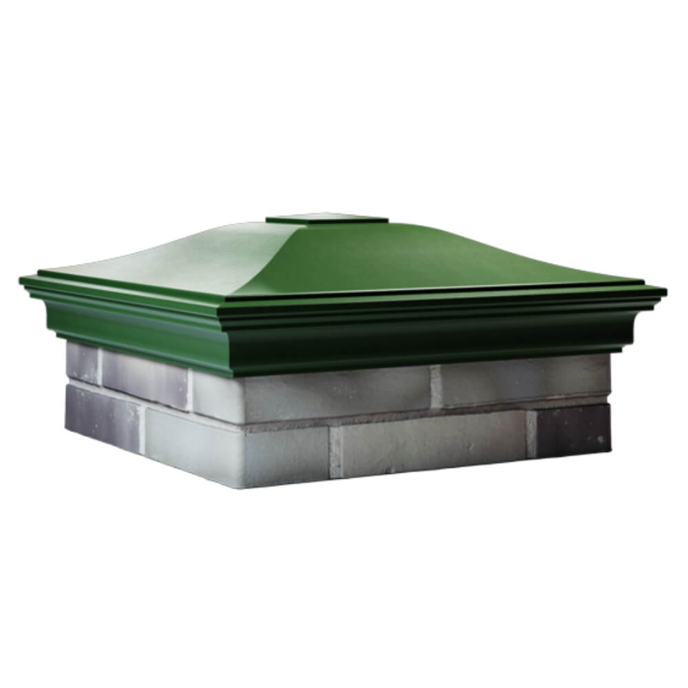 Колпак Zking Монблан Зеленый на столб 2х2 кирпича (515х515мм) в Реутове фото