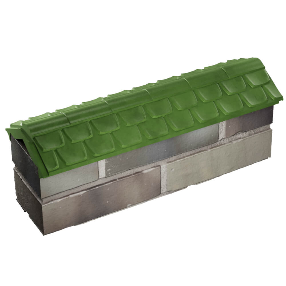 Парапет Zking Эльбрус Зеленый с посадкой на 0.5 кирпича (130мм) в Реутове фото